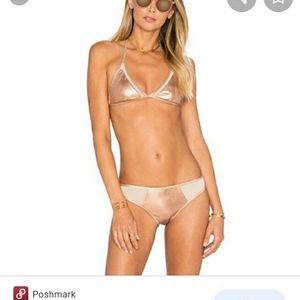 Lovers and friend gold bikini
